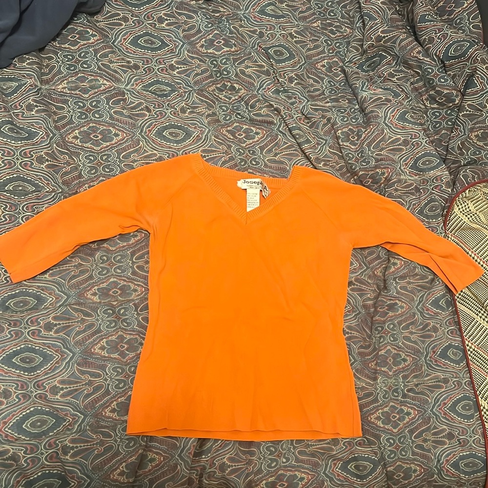 Burnt Orange Silk Shirt
